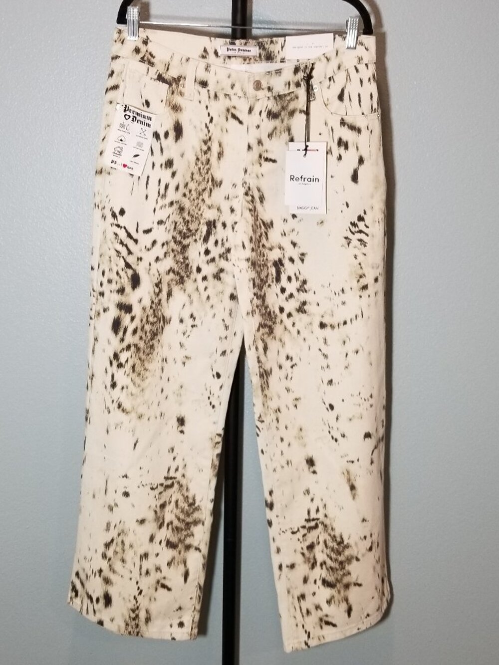 Refrain Los Angeles Low Rise Baggy Y2K Jeans Womens Sz 9/29 Retro Festival NWT